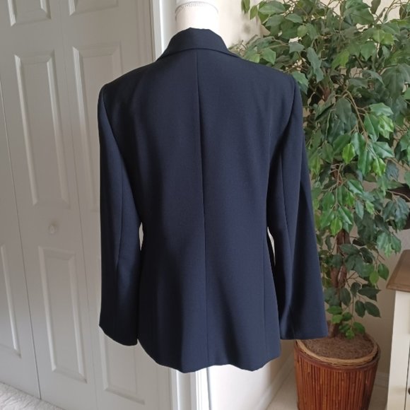 EUC Studio 148 New York Dark Navy Blue Blazer Size 12 - Picture 2 of 5